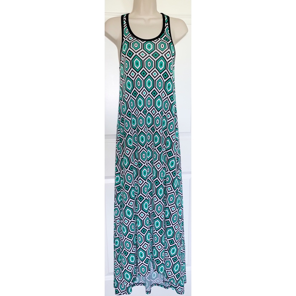 NEW American Twist Geometric Hi Lo Maxi Dress, S
